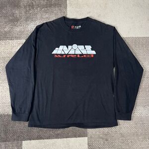 Vlone x Juice WRLD 999 Barbed Wire V Long Sleeve Shirt Black Mens Large